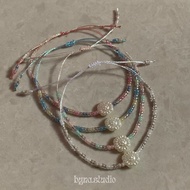 Reveri Metallic String Bracelet Metallic String Bracelet/