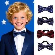 waitofthe Kids Bow Tie Kids Durable Bow Tie Colorful Printed Bow Ties for Kids Perfect for Weddings 