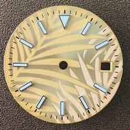28.5mm Watch Dial Blue Green Luminous Watch Faces for ETA2836 Japan 8215/8200/821A Mingzhu 2813 Move