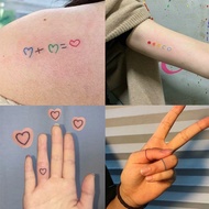 30PcsSet HyunA ins Series Colorful Rainbow Expression Tattoo Sticker Smile Face Lovely Fake Tatoo Wa