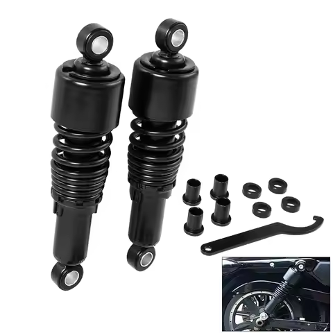 Pair 10.5'' 267mm Black Rear Shocks Fit For Harley Sportster 883 1200