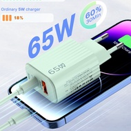 65w charger Head Fast Charging Type C USB charger for iphone Samsung OPPO xiaomi vivo