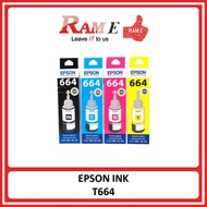 [ORIGINAL] Epson Ink T664 / C13T664100 Bk / C13T664200 Cyan / C13T664300 Mag / C13T664400 Yel / T774