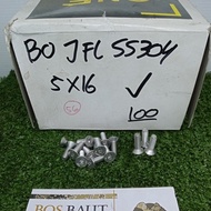 STAINLESS L VERSENG BOLT M5 x 16 - B/O JFL SS304 M5X16 P0.8