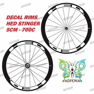 Hed STINGER Sticker 4cm Width Sticker Decal Rims Rims Roadbike Fixedgear 700c