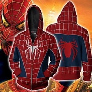 Men Hoodie plus size S-5XL Spider-Man Remy 3D Printing Autumn Winter Fashion Anime Hoodies Long Sleeve Zipper hoodie