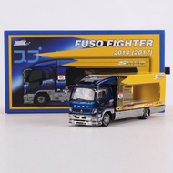 GCD 1: 64 Mitsubishi Raising Transport Truck Mitsubishi Bracket Truck Simulation Alloy Car Model