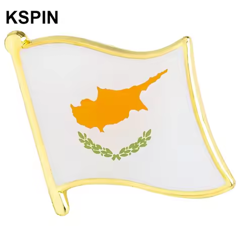 Cyprus Flag Badge Brooch Natinal Lapel Pins Flag Lapel Pins Country Flag Badge