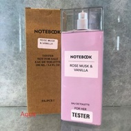 😀試香😀Aquolina Notebook 玫瑰麝香&香草女性淡香水 2ml 試香紙