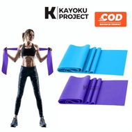 ELASTIC RUBBER RESISTANCE BAND ELASTIC STRETCHING FITNESS YOGA PILATES - BLUE