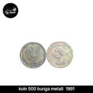 uang logam 500 tahun 1991 melati