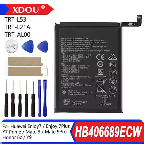 Brand-New HB406689ECW 4000mAh Battery For Huawei Enjoy 7 Enjoy 7plus Y7 Prime Mate 9 /Pro TRT-L53 TR