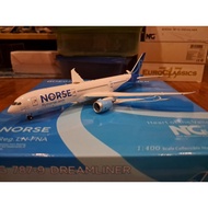 1/400 scale Norse Airways Boeing B787-9 aircraft model (NG Models)