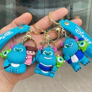HP GANTUNGAN 3D Keychain MONSTER INC Keychain Mike Sullivan Keychainhp Cute Unique Character Souveni