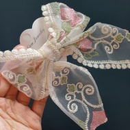 Crocodile clip lace ribbon embroidery embroidery 1324D2