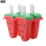 4 Grids Ice Cream Mold Popsicle Mold Form for Ice Cream Maker Fruit Ice Cube Mould Homemade DIY