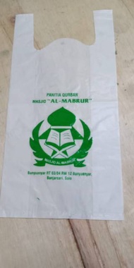 Kantong Sablon Plastik Packing Olshop Kresek Ukuran Kecil Free Design