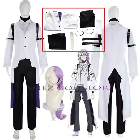 Sigma Cosplay Anime 4th Costume Sigma Trench Uniform Suit Halloween Christmas Party Outfit for Men W