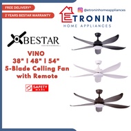 Bestar VINO 38" l 48" l 54" 5-Blade Celling Fan with Remote