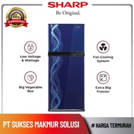 SHARP Kulkas 2 Pintu Sj-197nd-vb Sj 197nd vb Sj 197 Lemari es 172 / 152 Liter Kirei Series No Frost 