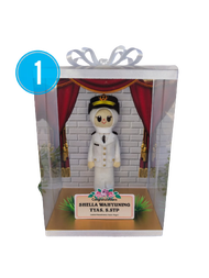 Boneka Flanel IPDN Perempuan Box Mika Sedang | Kado Wisuda | Kado Pelantikan | Bonekaflanelku