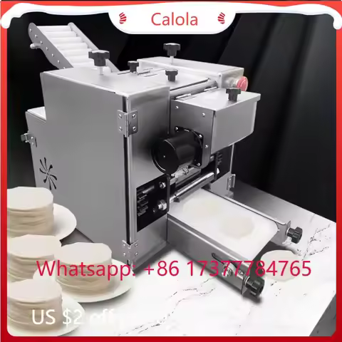 Small Automatic Gyoza Empanada Tortilla Maker Round Square Dumpling Wrapper Machine