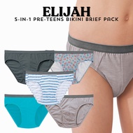 ELIJAH 5-in-1 Pre-teens Bikini Brief Pack
