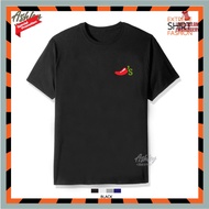 T Shirt Round Neck Chilis Grill & Bar Fajitas Tex-Mex Food Lelaki Cotton Embroider Fashion