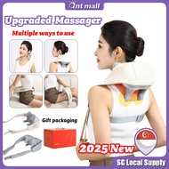[SG STOCK] Wireless 6D Massage Shoulder Neck Massager Kneading Trapezius Hot Compress Massage Back P