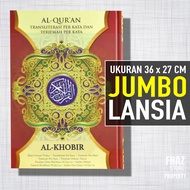 Alquran Alkhobir Jumbo Super Besar Arab Latin Terjemah Perkata Al quran Al khobir Alqur'an Ukuran A3