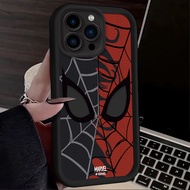 Ốp Điện Thoại Silicon Chống Sốc Marvel Spider-Man Cho iPhone 16/16E/15/14/13/12/11 Pro Max/XS/X/S/Ma