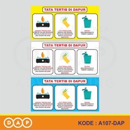 A107 - Acrylic Sign, Acrylic Stickers for Kitchen Terms, Waterproof, Customizable