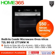 EF Built-In Combi Microwave Oven 60cm 72L BO GE 1771MW M