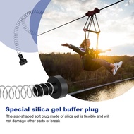 Zipline Spring Brake 165cm Stainless Steel Zip Line Spring Brake Heavy Duty Zipline Brake Speed Redu