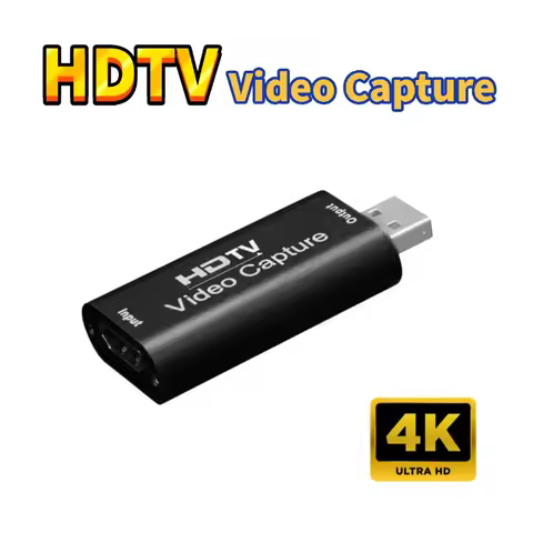 4K HDTV Video Capture Card USB Full HD Video Grabber Record Box for PS4 Game DVD Camcorder Camera Re