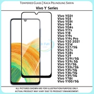 Screen Protector for Vivo Y02/03/04/17/18/19/20/27/28/29/31/33/35/36/39/78/100/s/t/d/5G Clear Kaca P
