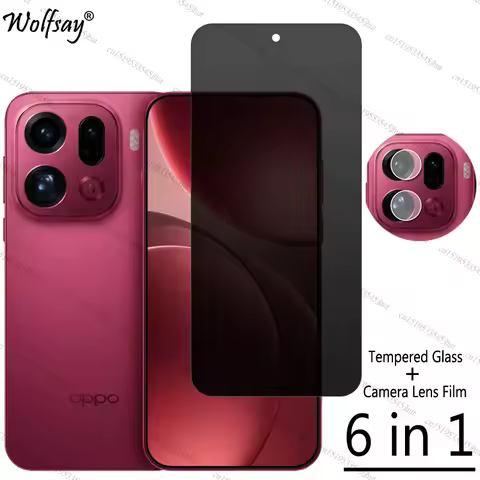 Privacy Screen Protector For Oppo Find X9 Pro Anti-Spy Tempered Glass Oppo Find X9 Pro Camera Glass 