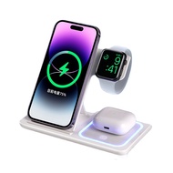 3 in 1 Wireless Charger 20W Wireless Charger Station สำหรับ Airpods Pro Apple Watch iPhone 15 Pro max 14 13 12 Samsung Huawei Xiaomi