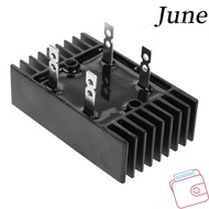 JUNEGOODS Bridge Rectifier 100A, 1600V 4 Pin Bridge Rectifier, High Power Black 9.8*6*5.3cm 2-Phase 