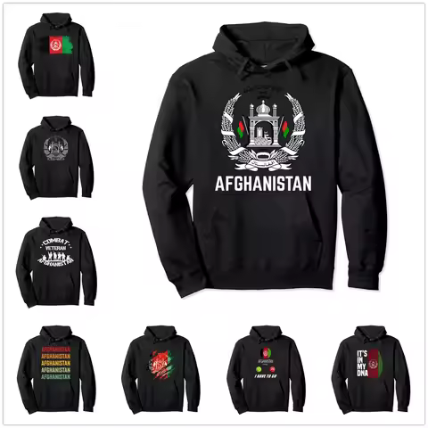 New AFGHANISTAN Big Flag Emblem Pullover Hoodie Men Women Unisex Cotton Hoodies Man Fashion Style Sw