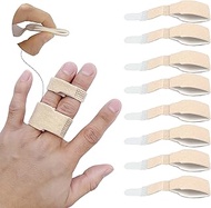 Finger Splint Buddy Straps - 8 Pack Finger Wraps with Padding for Injured Finger Relief and Support
