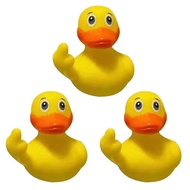 Rubber Ducks, Bath Ducks, Set of 3, 3 Ducks Chicks Approx. 5.5 cm as Bath Toy, Car Decoration, Squea