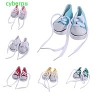 CYBERPULSE Doll Shoes, Kawaii Colorful Doll Canvas Shoes, Doll Accessories Cute Mini 7CM BJD Doll Sh
