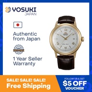 ORIENT Automatic AC00007W Bambino Classic Antique style Date White Gold Brown Leather  Wrist Watch For Men from YOSUKI JAPAN