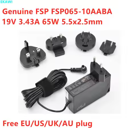 New Genuine FSP FSP065-10AABA 19V 3.43A 65W 5.5x2.5mm AC Adapter For intel NUC Laptop Power Supply C