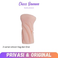 ORIGINAL Alat pijat pria dewasa silikon vag alat pijat mainan pria - choco banana