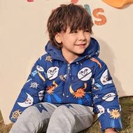 1 Pc Young Boys Winter Coats Fun Planet Cartoon Print Cute/Vintage/Casual/Home/Outdoor Winter/Fall O
