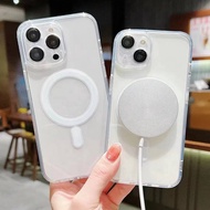 Magnetic Silicone Phone Case For iPhone 15/14/13/12/11/ Pro Max  Plus mini XS Max XR  7+ 8+ Plus min
