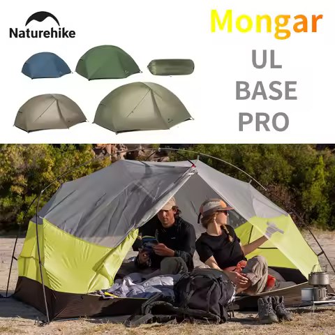 Naturehike Mongar UL BASE PRO Hiking Tent Lightweight 15D 20D 210T Nylon Waterproof Double Layer Out