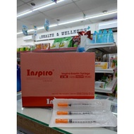 Inspiro Insulin Syringe U-100/1cc/1ml - 31G×5/16" (10's)